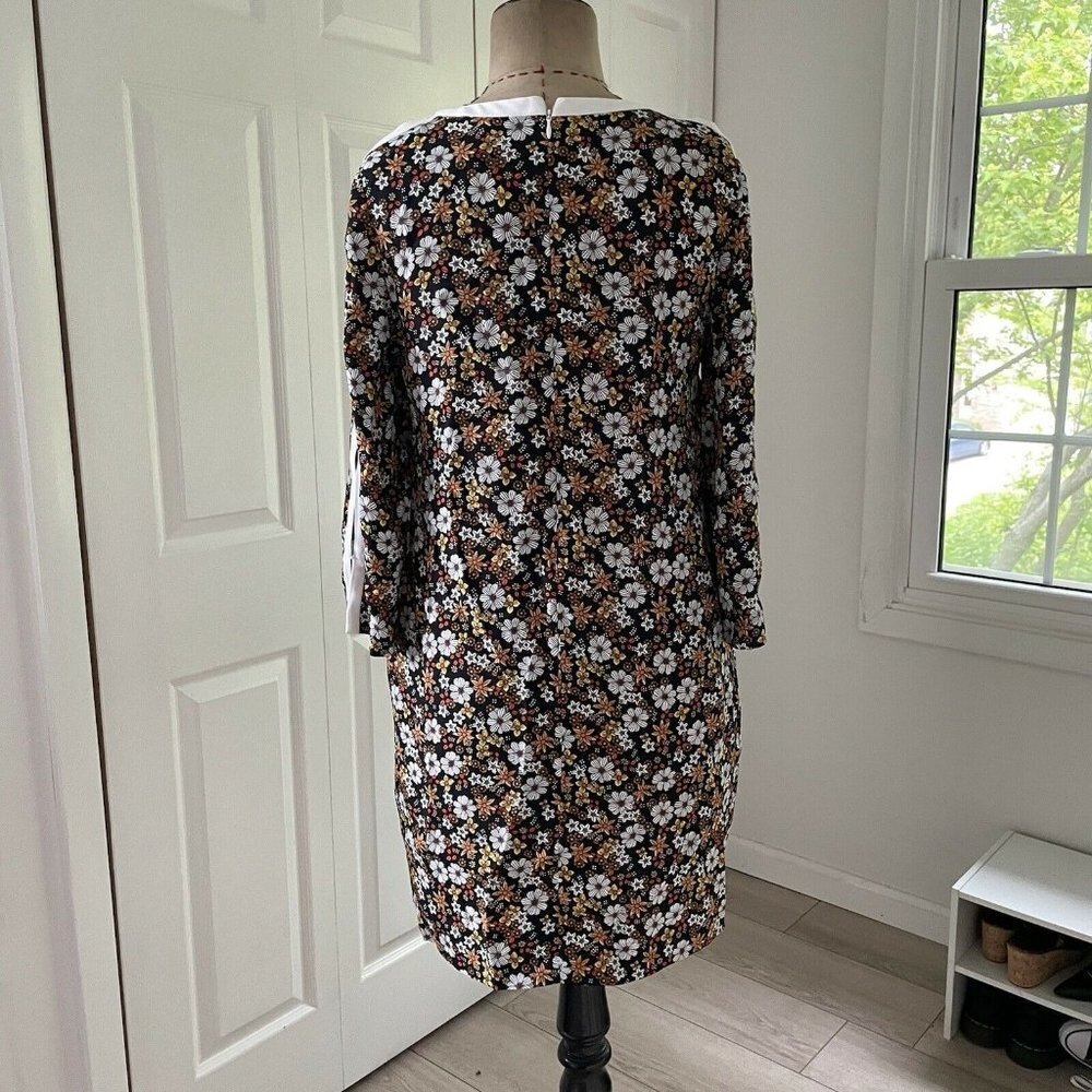 Sandro Dress Floral open sleeves  Size 2 - Picture 4 of 12